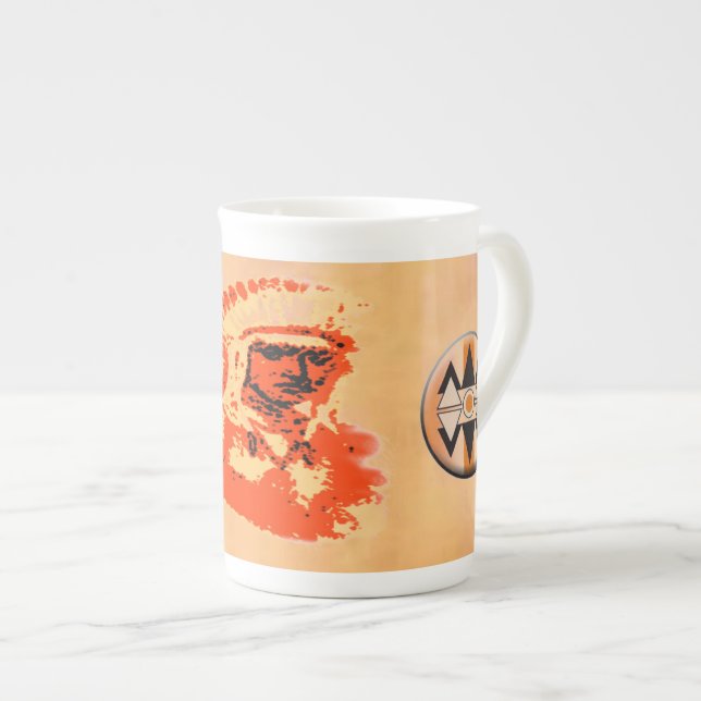 Caneca De Porcelana Ojibwa Specialty Mug (Frente Esquerda)
