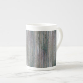 Caneca De Porcelana olhar de madeira de bambu Tempo-batido da grão