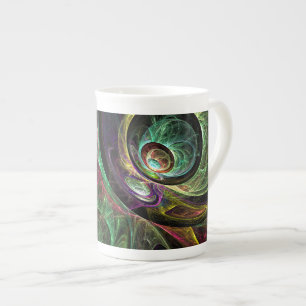 Caneca De Porcelana Olho para a Abstrato de Arte