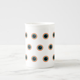 Caneca De Porcelana Olhos legal do Arco-Íris