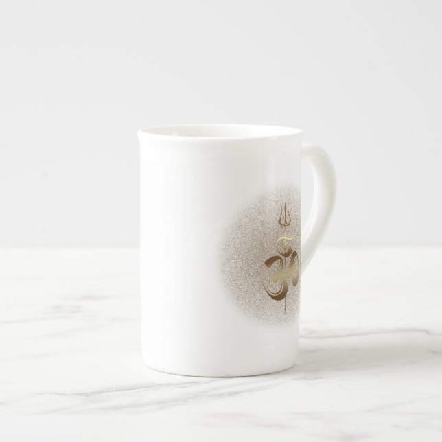 Caneca De Porcelana OM-Trishul - China Mug (Frente Esquerda)