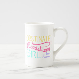 Caneca De Porcelana Orgulho e Preconceito Citação II - Cores Vibrantes