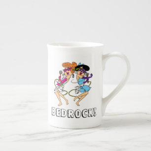 Caneca De Porcelana Os Flintstones Estrelas Wilma & Betty Rock