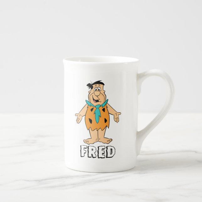 Caneca De Porcelana Os Flintstones | Fred Flintstone (Direita)