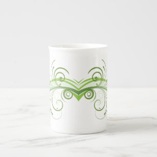 Caneca de Porcelana Óssea com Arte Gráfica Ousada