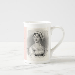 Caneca De Porcelana Osso China de Jane Austen