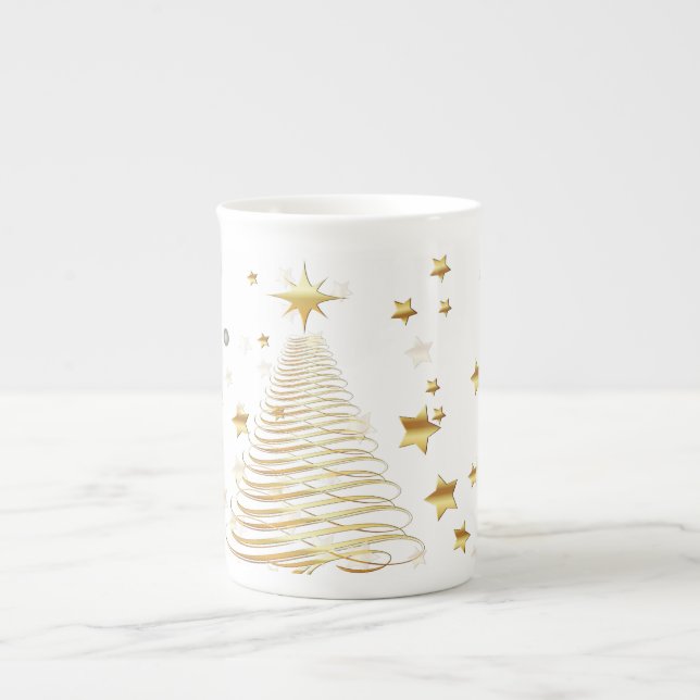Caneca De Porcelana Ouro Natal (Frente)