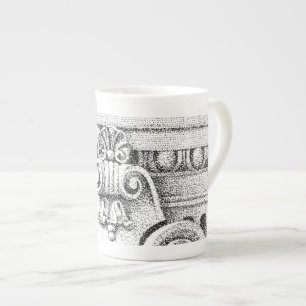 Caneca De Porcelana Ovo e DART Osso China Mug