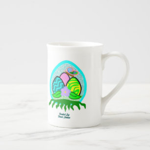 Caneca De Porcelana Ovos de Páscoa deliciosos Ossos da China