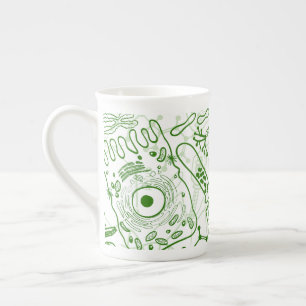Caneca De Porcelana Padrão de Biologia