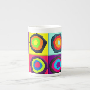 Caneca De Porcelana padrão de círculos