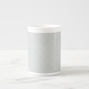 Caneca De Porcelana Padrão de Concha de Mar Sem Costura