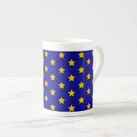 Padrão de estrelas Douradas, Marinho azul, exclusi