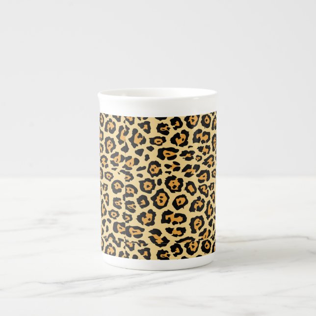 Caneca De Porcelana Padrão de impressão animal leopardo-25560 (Frente)