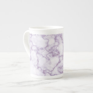 Caneca De Porcelana Padrão de Mármore Roxo