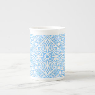 Caneca De Porcelana Padrão Decorativo de Azulejo Italiano do Mediterrâ