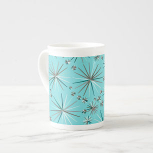 Caneca De Porcelana Padrão do Sputnik do meio século, Ovo Azul do Robi