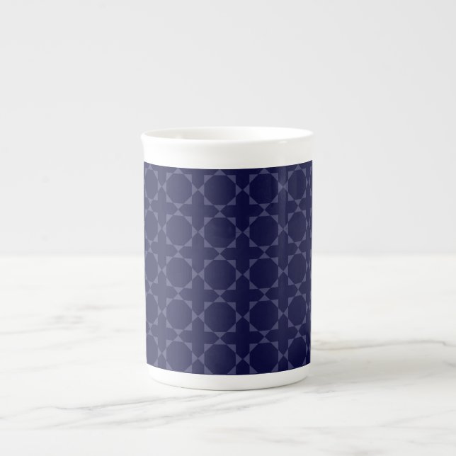 Caneca De Porcelana Padrão geométrico islâmico (Frente)