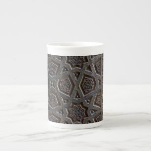 Caneca De Porcelana padrão geométrico islâmico