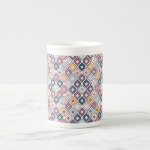 Caneca De Porcelana Padrão geométrico sem costura abstrato