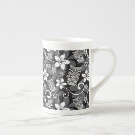 CANECA DE PORCELANA PADRÃO LUAU TIKI (CARVÃO)