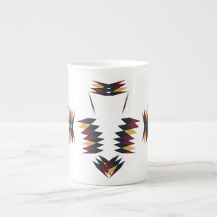 Caneca De Porcelana Padrão Nativo do Sudoeste