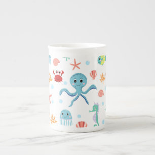 Caneca De Porcelana Padrão Sea World