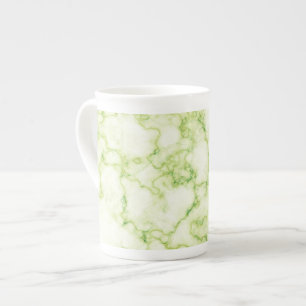 Caneca De Porcelana Padrão Verde Marble