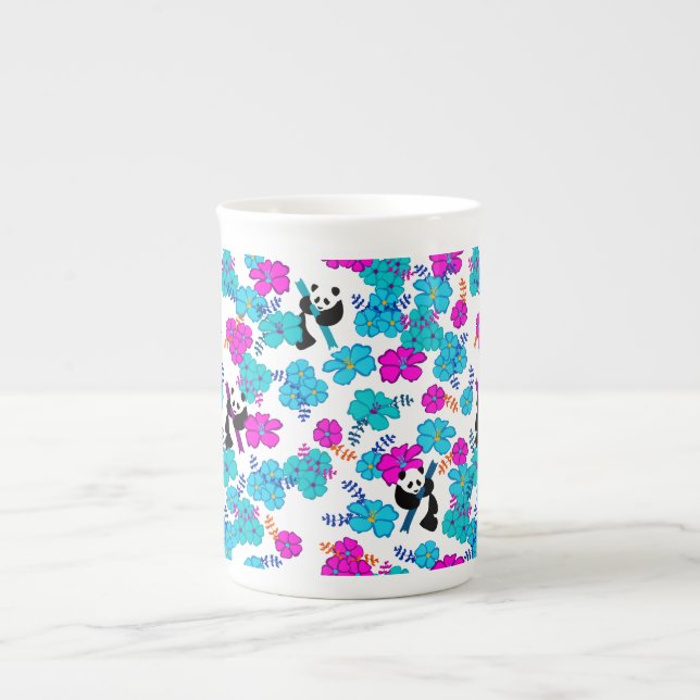 Caneca De Porcelana Panda Paradise Bloom (Frente)