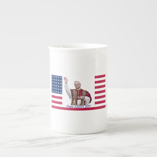 CANECA DE PORCELANA PAPA LÉON XIV (Frente)