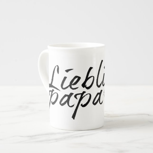 Caneca De Porcelana Papai querido - escrita preta 00001 (Frente Esquerda)