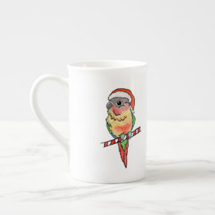Caneca De Porcelana Papais noeis Conure Christmas Mug