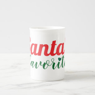 Caneca De Porcelana Papais noeis favoritos