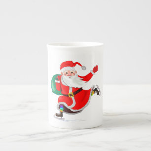 Caneca De Porcelana Papais noeis - Feliz Natal