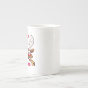 CANECA DE PORCELANA PAPAIS NOEIS REINDEER DESEJA UM NATAL FELIZ
