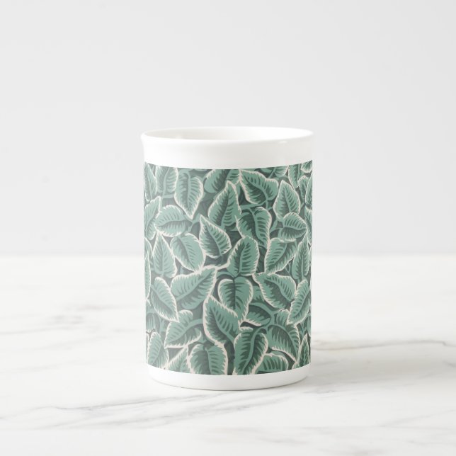 Caneca De Porcelana Papel de Parede da Casa de Jane Austen (Frente)