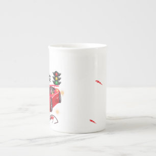 Caneca De Porcelana Papel Personalizado para Festa "Bip Bip" Carro de 