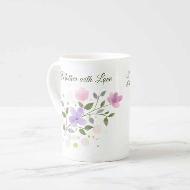 Caneca De Porcelana Para uma Mãe Especial (Frente Esquerda)