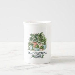 Caneca De Porcelana Paraíso de Plant Lover