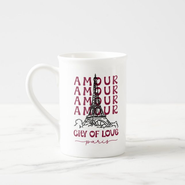 Caneca De Porcelana Paris Cidade do Amor – Torre Eiffel (Esquerda)