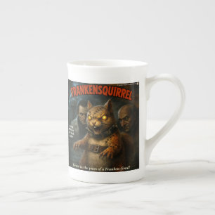 Caneca De Porcelana Paródia Clássica de Filme do Frankensquirrel