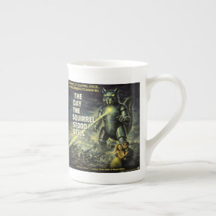 Caneca De Porcelana Paródia do Dia em que o Esquilo Parou