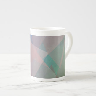 Caneca De Porcelana Partículas voadoras de abstrato | Formas geométric