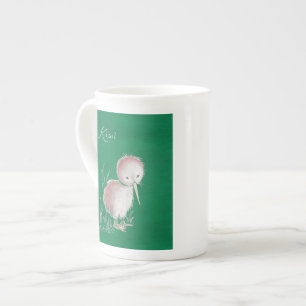 Caneca De Porcelana Passarinho Kiwi da Nova Zelândia