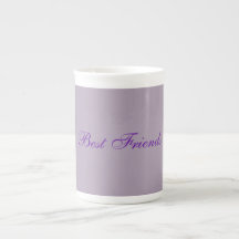 Pastel Mauve Melhores Amigos China Mug