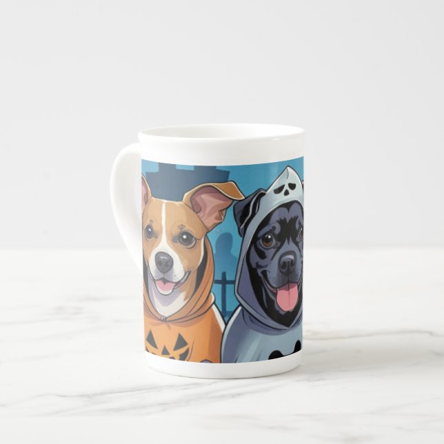Caneca De Porcelana Patas & Swagger Halloween   (Frente Esquerda)