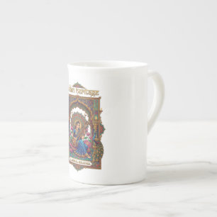 Caneca De Porcelana Patrimônio Indiano: Música Clássica Artista Veena