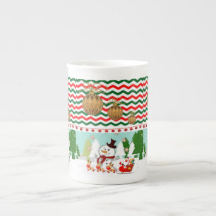 Caneca De Porcelana Pau de Natal
