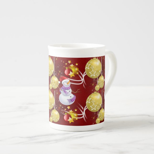 Caneca De Porcelana Pau de Natal (Frente Esquerda)