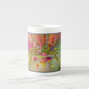 Caneca De Porcelana Paz de Teach